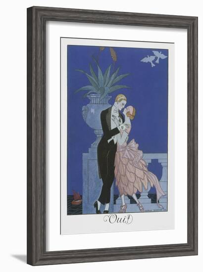 Oui-Georges Barbier-Framed Giclee Print