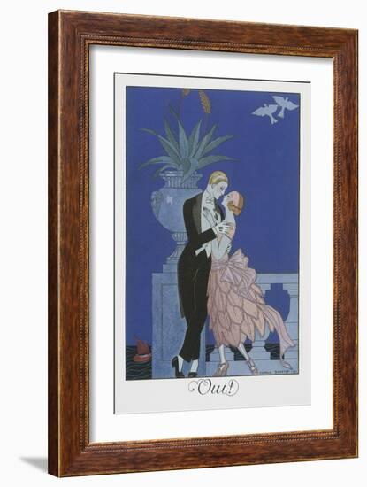 Oui-Georges Barbier-Framed Giclee Print