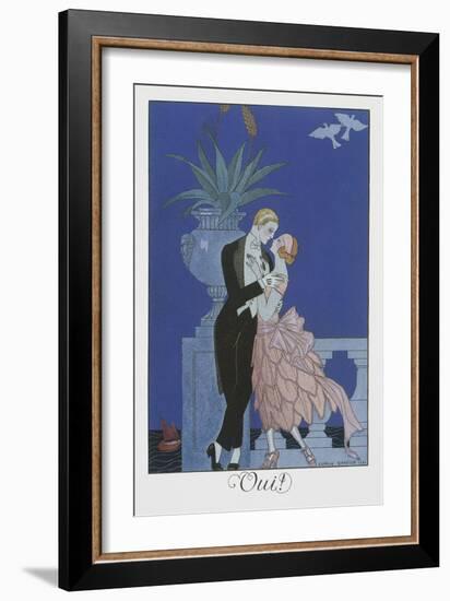 Oui-Georges Barbier-Framed Giclee Print