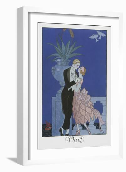 Oui-Georges Barbier-Framed Giclee Print