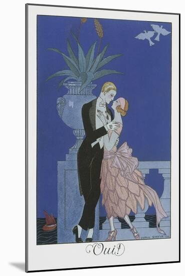 Oui-Georges Barbier-Mounted Giclee Print