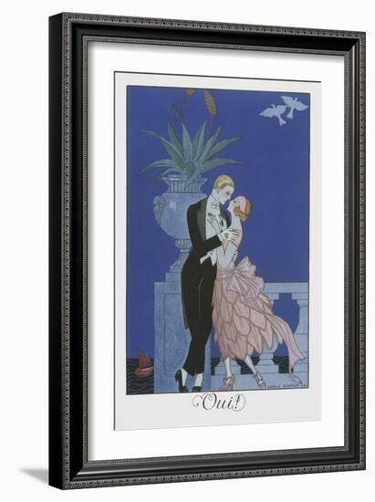 Oui-Georges Barbier-Framed Giclee Print