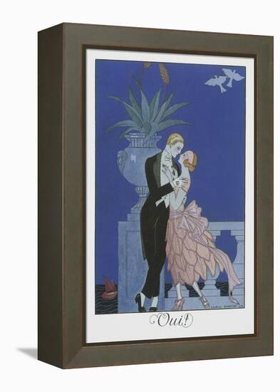 Oui-Georges Barbier-Framed Premier Image Canvas