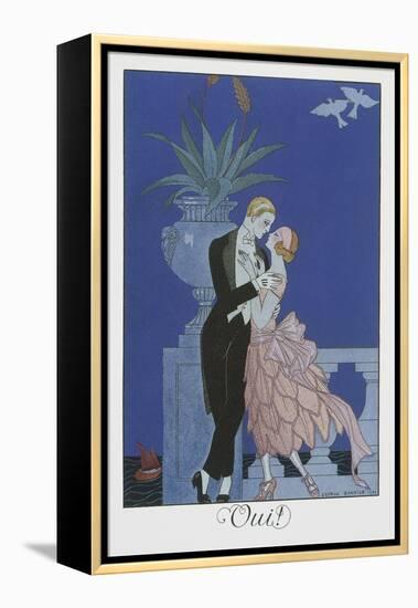 Oui-Georges Barbier-Framed Premier Image Canvas