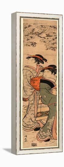 Ouka No Nibijin-Torii Kiyonaga-Framed Premier Image Canvas