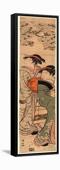 Ouka No Nibijin-Torii Kiyonaga-Framed Premier Image Canvas