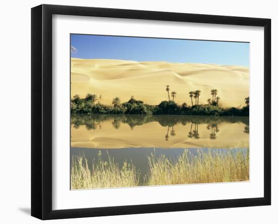 Oum El Ma Lake, Mandara Valley, Southwest Desert, Libya, North Africa, Africa-Nico Tondini-Framed Photographic Print