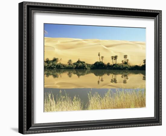 Oum El Ma Lake, Mandara Valley, Southwest Desert, Libya, North Africa, Africa-Nico Tondini-Framed Photographic Print