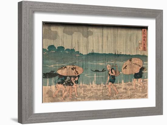 Oumayagashi No Zu-Utagawa Kuniyoshi-Framed Giclee Print
