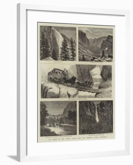 Our Artist in the United States, XVII, the Yosemite Valley, California-null-Framed Giclee Print