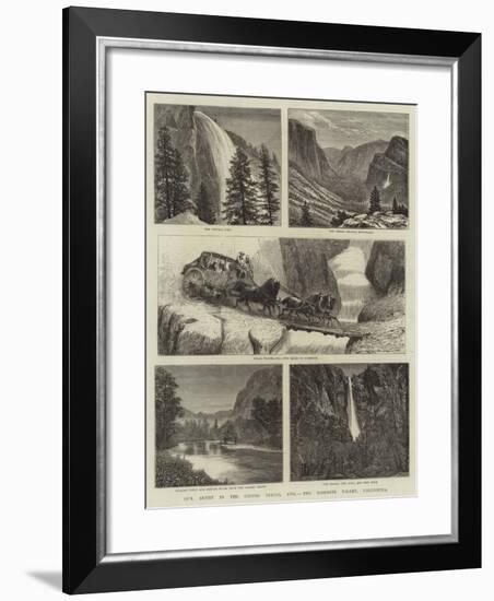 Our Artist in the United States, XVII, the Yosemite Valley, California-null-Framed Giclee Print