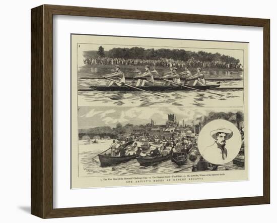 Our Artist's Notes at Henley Regatta-William Lionel Wyllie-Framed Giclee Print