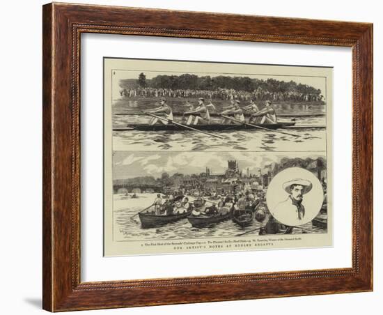 Our Artist's Notes at Henley Regatta-William Lionel Wyllie-Framed Giclee Print