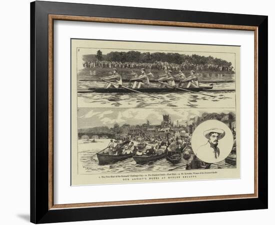 Our Artist's Notes at Henley Regatta-William Lionel Wyllie-Framed Giclee Print