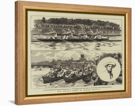 Our Artist's Notes at Henley Regatta-William Lionel Wyllie-Framed Premier Image Canvas