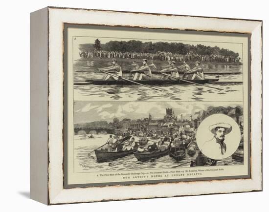 Our Artist's Notes at Henley Regatta-William Lionel Wyllie-Framed Premier Image Canvas