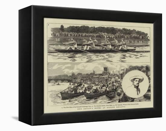 Our Artist's Notes at Henley Regatta-William Lionel Wyllie-Framed Premier Image Canvas