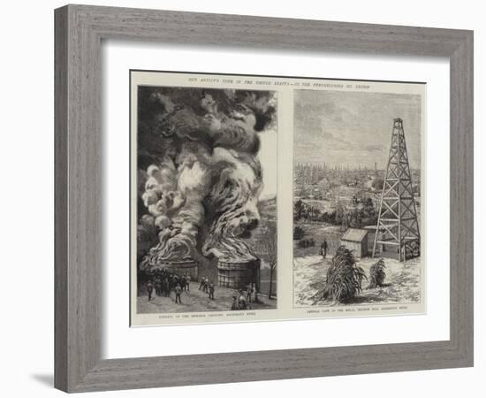 Our Artist's Tour in the United States, Iii, the Pennsylvania Oil Region-William Bazett Murray-Framed Giclee Print