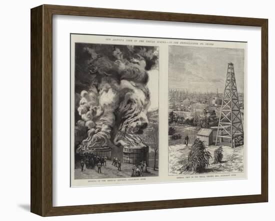 Our Artist's Tour in the United States, Iii, the Pennsylvania Oil Region-William Bazett Murray-Framed Giclee Print