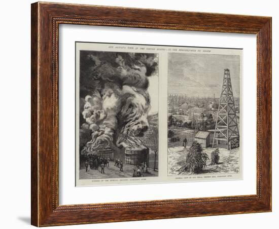 Our Artist's Tour in the United States, Iii, the Pennsylvania Oil Region-William Bazett Murray-Framed Giclee Print