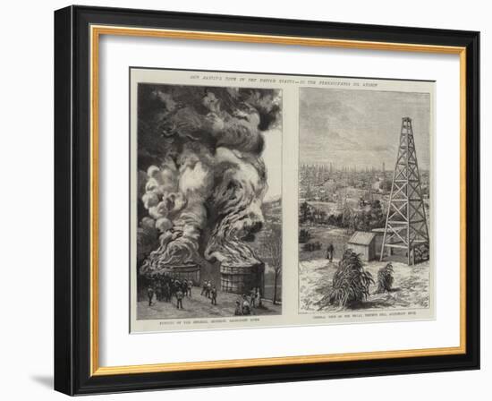 Our Artist's Tour in the United States, Iii, the Pennsylvania Oil Region-William Bazett Murray-Framed Giclee Print