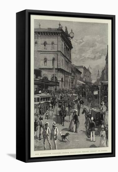 Our Australian Colonies, George Street, the Regent Street of Sydney-null-Framed Premier Image Canvas