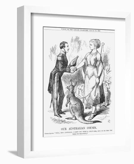 Our Australian Cousin, 1868-John Tenniel-Framed Giclee Print