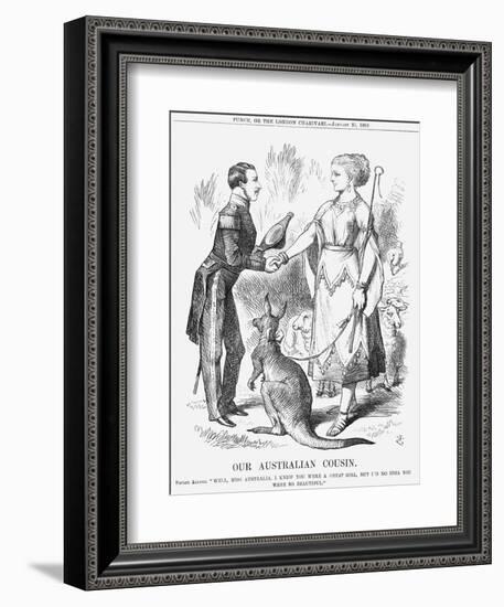 Our Australian Cousin, 1868-John Tenniel-Framed Giclee Print