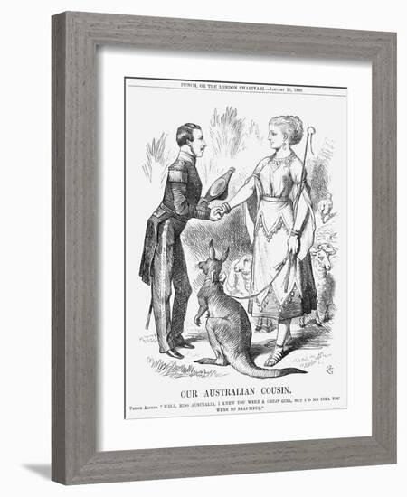 Our Australian Cousin, 1868-John Tenniel-Framed Giclee Print