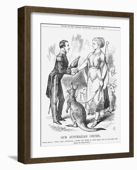 Our Australian Cousin, 1868-John Tenniel-Framed Giclee Print