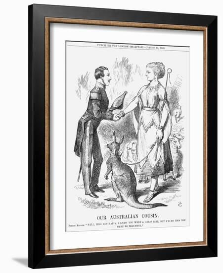 Our Australian Cousin, 1868-John Tenniel-Framed Giclee Print