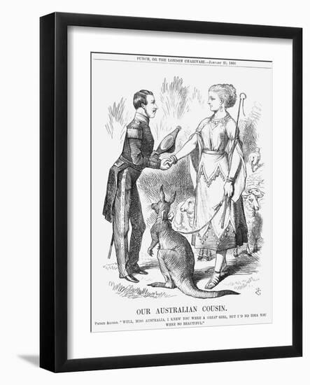 Our Australian Cousin, 1868-John Tenniel-Framed Giclee Print