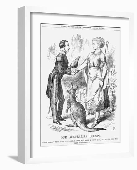 Our Australian Cousin, 1868-John Tenniel-Framed Giclee Print