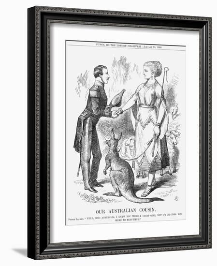 Our Australian Cousin, 1868-John Tenniel-Framed Giclee Print