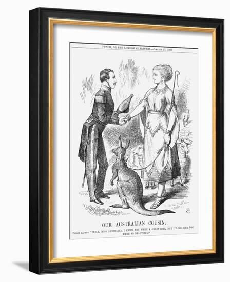 Our Australian Cousin, 1868-John Tenniel-Framed Giclee Print