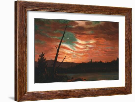 Our Banner in the Sky-Frederic Edwin Church-Framed Giclee Print