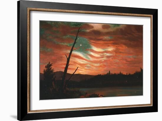 Our Banner in the Sky-Frederic Edwin Church-Framed Giclee Print