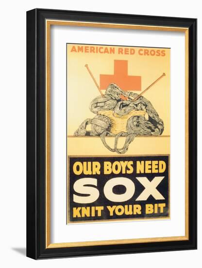 Our Boys Need Sox-null-Framed Art Print