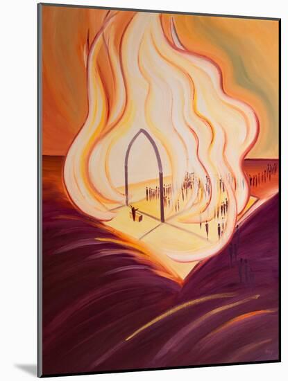 Our Catholic Churches are Sacred Spaces Where Christ's Divine Fire is Offered to the Father at Mass-Elizabeth Wang-Mounted Giclee Print