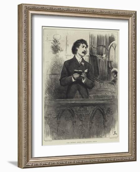 Our Church Choir, the Leading Tenor-Frederick Barnard-Framed Giclee Print