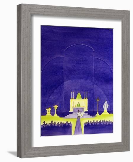 Our Churches are Holy Places Consecrated for Prayer and Worship, 2006-Elizabeth Wang-Framed Giclee Print