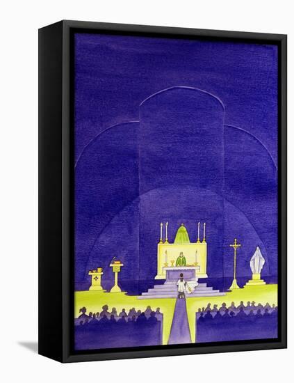 Our Churches are Holy Places Consecrated for Prayer and Worship, 2006-Elizabeth Wang-Framed Premier Image Canvas