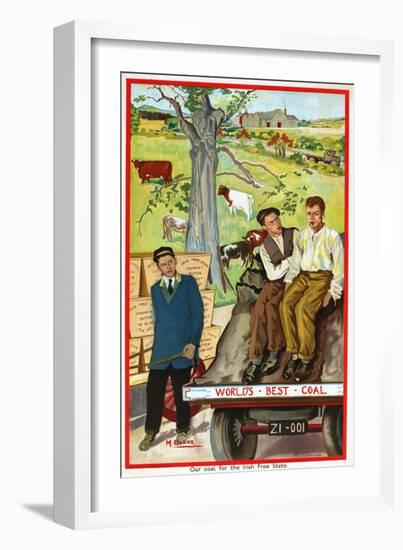 Our Coal for the Irish Free State, 1930-Margaret Clarke-Framed Giclee Print