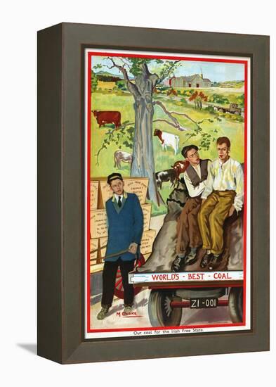 Our Coal for the Irish Free State, 1930-Margaret Clarke-Framed Premier Image Canvas