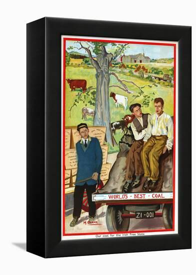 Our Coal for the Irish Free State, 1930-Margaret Clarke-Framed Premier Image Canvas