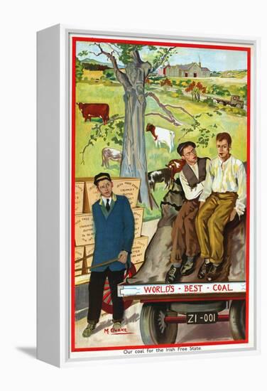 Our Coal for the Irish Free State, 1930-Margaret Clarke-Framed Premier Image Canvas