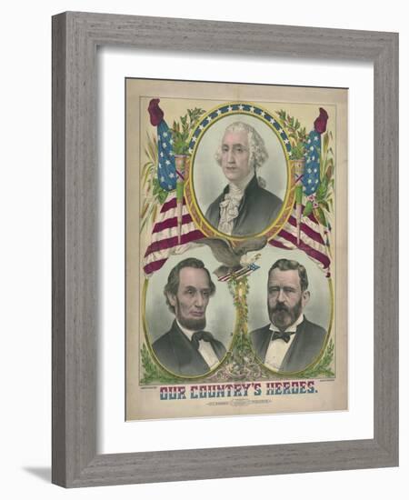 Our Country's Heroes Print-null-Framed Giclee Print