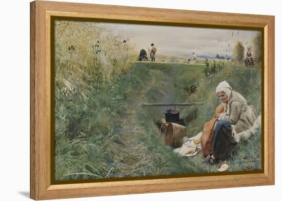 Our Daily Bread, 1886 (W/C on Paper)-Anders Leonard Zorn-Framed Premier Image Canvas