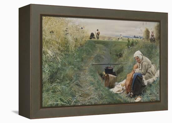Our Daily Bread, 1886 (W/C on Paper)-Anders Leonard Zorn-Framed Premier Image Canvas