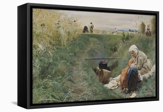 Our Daily Bread, 1886 (W/C on Paper)-Anders Leonard Zorn-Framed Premier Image Canvas